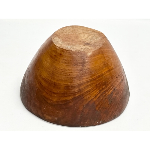 228 - A large Scandinavian teak bowl. 1950-1960. Mid Century. 25x15cm.