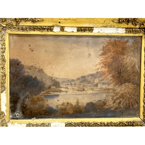 133 - A Mid 19th Century watercolour by Lady Louise Kerr. From the original sketch by D. Philips. 20x13cm.... 