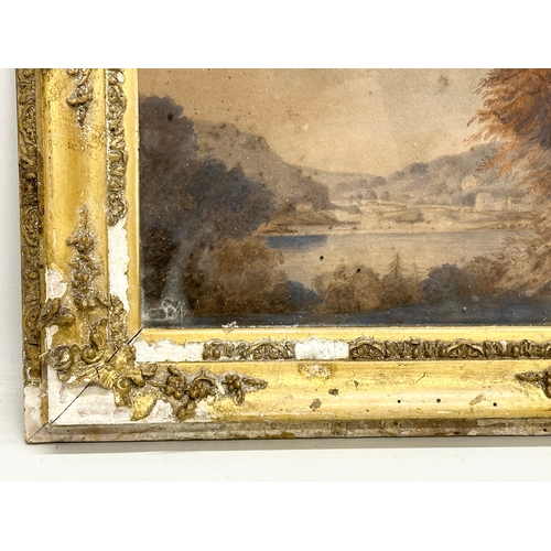 133 - A Mid 19th Century watercolour by Lady Louise Kerr. From the original sketch by D. Philips. 20x13cm.... 