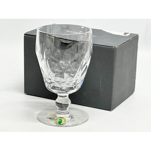 284 - Waterford Crystal ‘Kathleen’ drinking glasses. A pair of Waterford ‘Kathleen’ 10oz goblet 8x13cm. A ... 