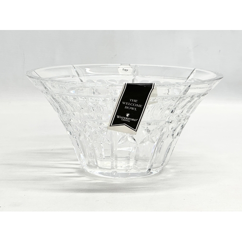 285 - The Welcome Bowl by Waterford Crystal. With box. 20.5x10.5cm.