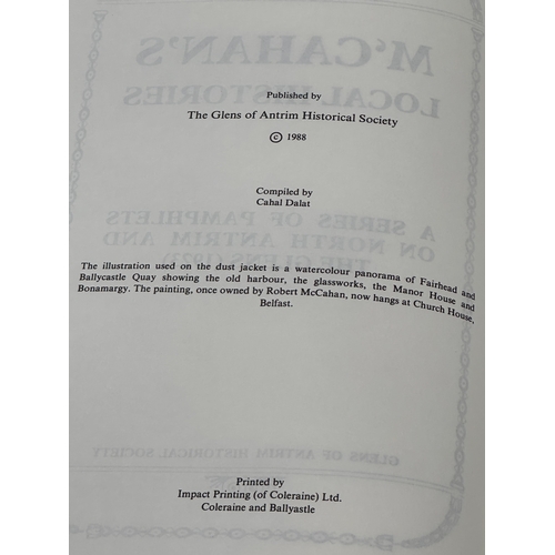 316 - McCahan’s Local History. A Series of Pamphlets on North Antrim and The Glens. Historical Society. 19... 