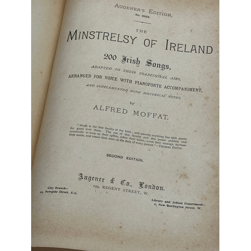 319 - The Minstrelsy of Ireland. By Alfred Moffat. 2nd edition. 1897. 200 Irish Songs.