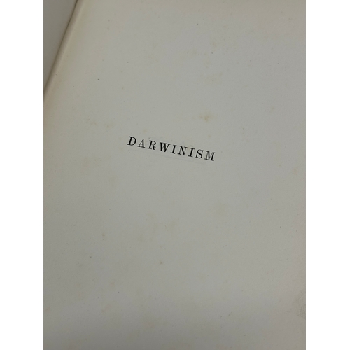 321 - 2 volumes on Charles Darwin. Darwinism by Alfred Russel Wallace. Life of Charles Darwin by his son F... 