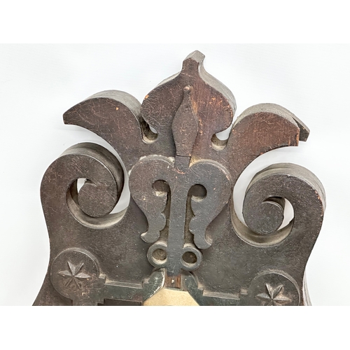 14 - A large 18th/Early 19th Century Gothic Revival rim lock. From a church or castle door. 57x39cm