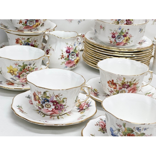 332 - A 42 piece Hammersley Fine Bone China ‘Howard Sprays’ tea service. Spode Group. Late 20th Century. 1... 