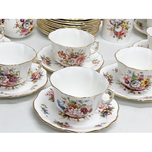 332 - A 42 piece Hammersley Fine Bone China ‘Howard Sprays’ tea service. Spode Group. Late 20th Century. 1... 