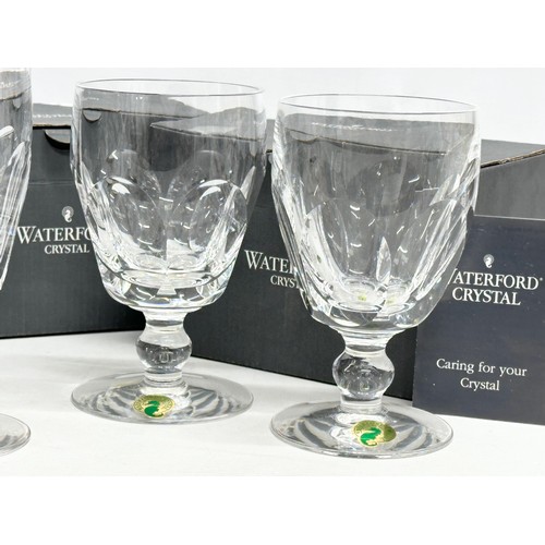 284 - Waterford Crystal ‘Kathleen’ drinking glasses. A pair of Waterford ‘Kathleen’ 10oz goblet 8x13cm. A ... 