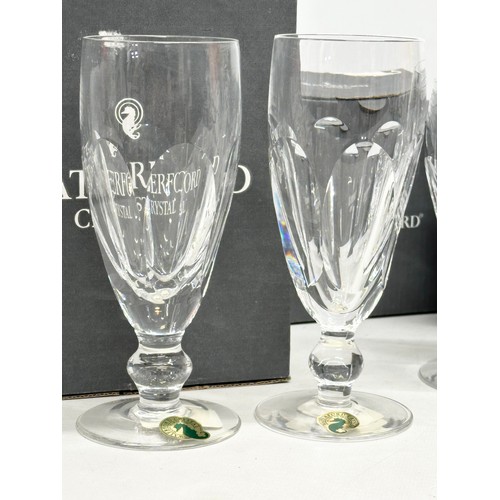 284 - Waterford Crystal ‘Kathleen’ drinking glasses. A pair of Waterford ‘Kathleen’ 10oz goblet 8x13cm. A ... 