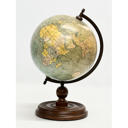 30 - Bacon’s Excelsior Globe. A good quality Early 20th Century tabletop globe. 20x35cm.