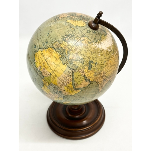 30 - Bacon’s Excelsior Globe. A good quality Early 20th Century tabletop globe. 20x35cm.