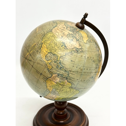 30 - Bacon’s Excelsior Globe. A good quality Early 20th Century tabletop globe. 20x35cm.