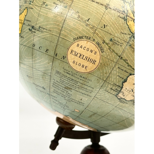 30 - Bacon’s Excelsior Globe. A good quality Early 20th Century tabletop globe. 20x35cm.