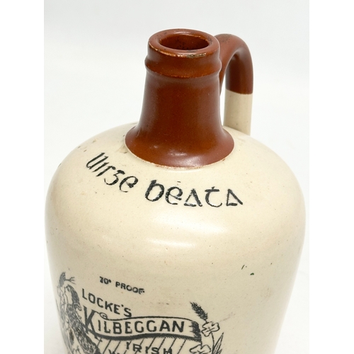 434 - John Locke & Co LTD. A Locke’s Kilbeggan Irish Whiskey stoneware flagon/jug. 20cm