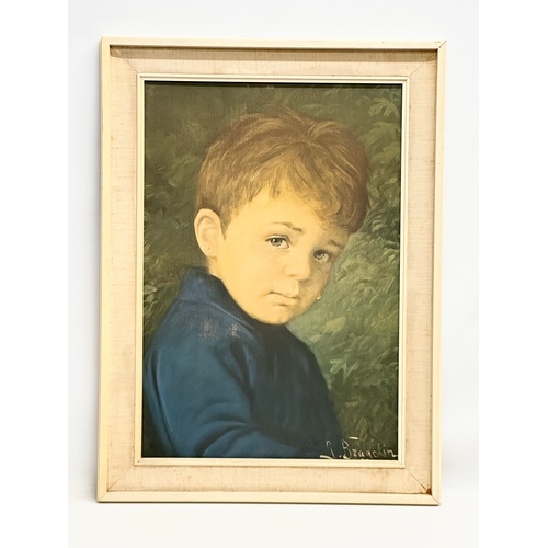 230C - A large 1960’s Mid Century ‘Crying Boy’ print. Giovanni Bragolin. 62x84cm.