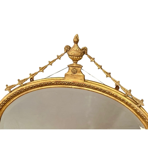 7 - A good quality 19th Century Victorian gilt wooden framed mirror. 84x89.5cm.