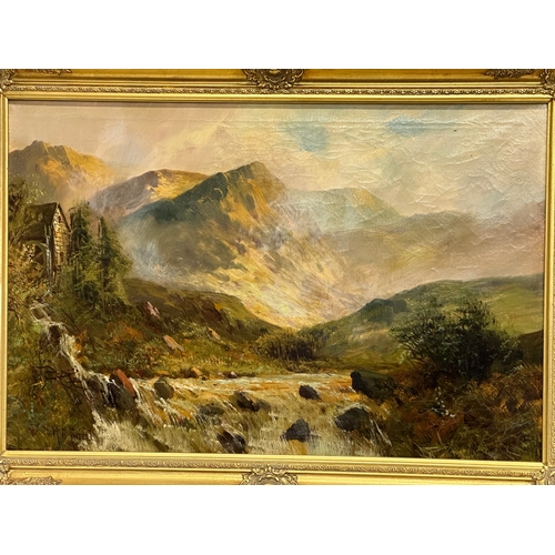 295A - Montgomery Ansell. A large oil on canvas. Late 19th/Early 20th Century. 76x51cm. Frame 90x64cm.