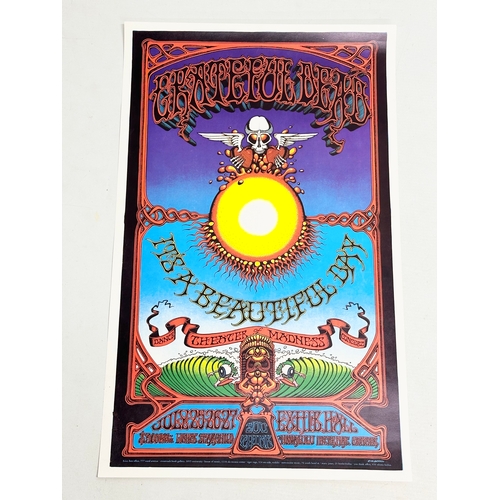 481 - A 2nd print Grateful Dead Aoxomoxoa Hawaii Concert Poster. 31x51cm.