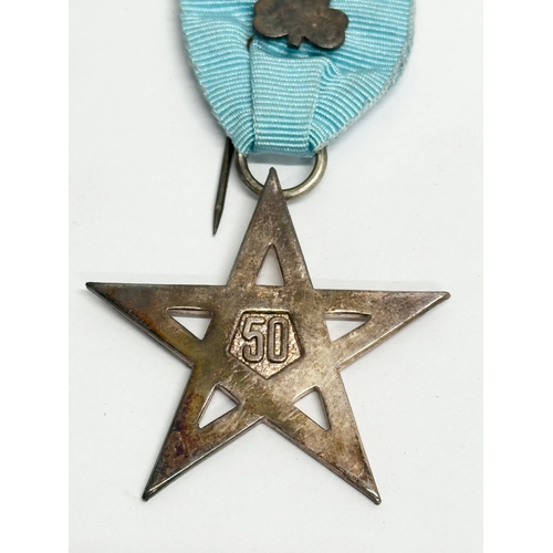 477C - A silver Masonic medal and other