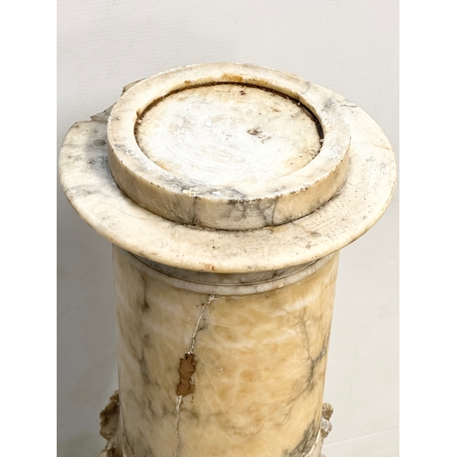 10A - A large Victorian marble stand. 37x100cm