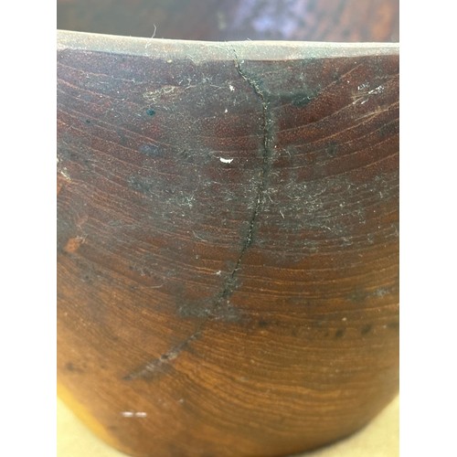 228 - A large Scandinavian teak bowl. 1950-1960. Mid Century. 25x15cm.