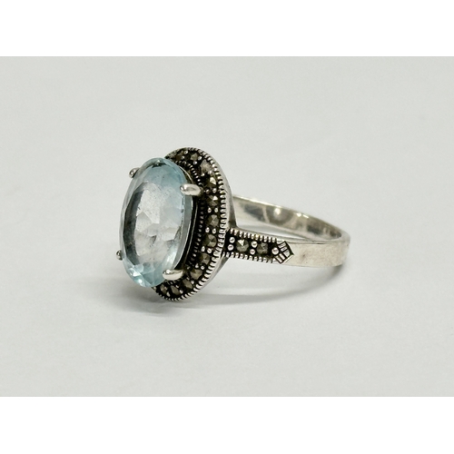 471 - A Luke Stockley silver ring. 925. 3.79 grams. Size N.