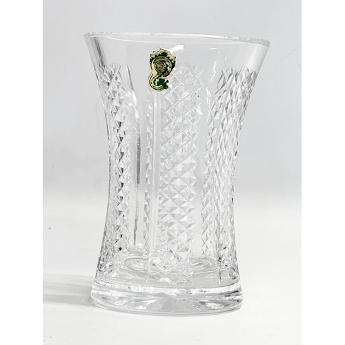 73 - A Waterford Crystal ‘Hibernia’ vase. 15.5cm