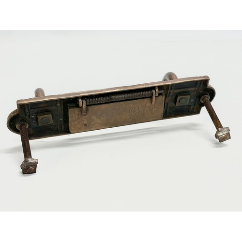 58 - Late 19th Century bronze door furniture. In the manner of Christopher Dresser. In the Aesthetic Move... 