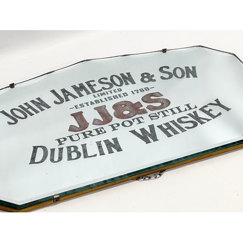 98 - A John Jameson & Son Dublin Whiskey advertising mirror. Early/Mid 20th Century. JJ&S Pure Pot Still ... 