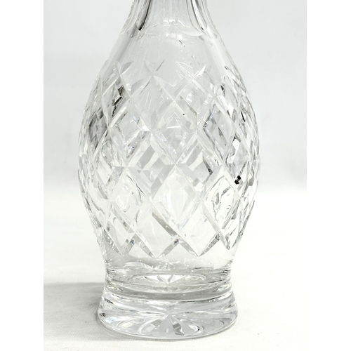 80 - A tall Waterford Crystal “Boyne” decanter. 36cm