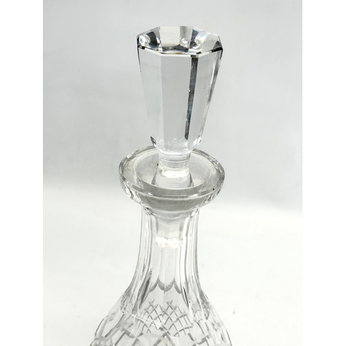 80 - A tall Waterford Crystal “Boyne” decanter. 36cm