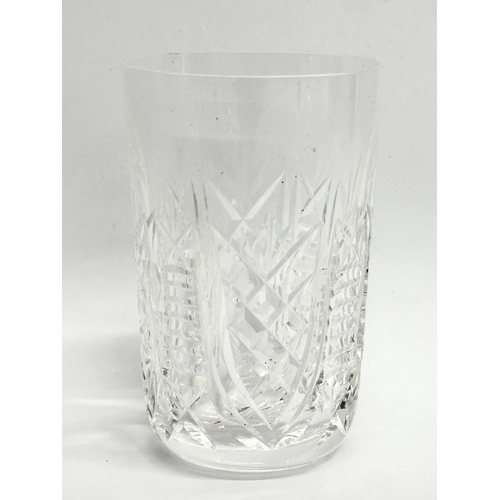 427 - Waterford Crystal. A pair of Waterford “Boyne” port glasses 11cm. A Waterford “Clare” whiskey glass ... 