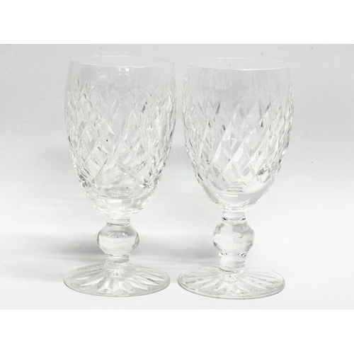 427 - Waterford Crystal. A pair of Waterford “Boyne” port glasses 11cm. A Waterford “Clare” whiskey glass ... 