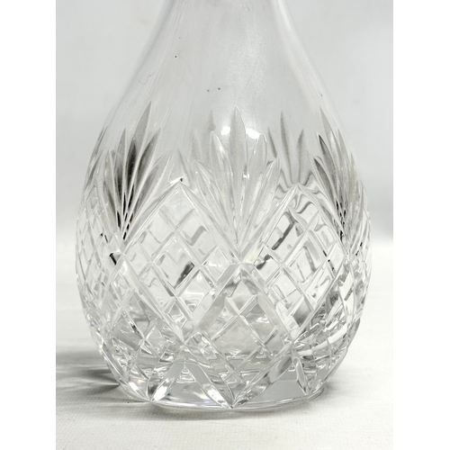 428 - An Italian Da Vinci crystal decanter. 33cm