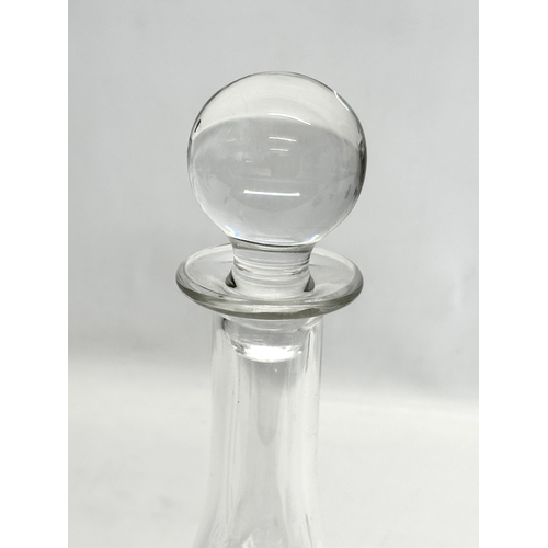 428 - An Italian Da Vinci crystal decanter. 33cm