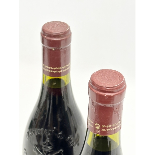 410 - 2 bottles of Chateauneuf du Pape. Vintage 1997-1999. France. 750ml.