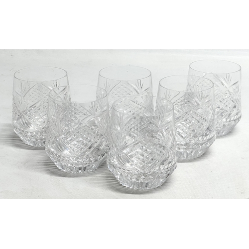 436 - A Tyrone Crystal “Slieve Donard” whiskey drinks set. A decanter and 6 matching whiskey glasses.