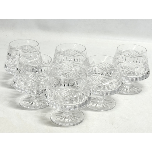 437 - A Tyrone Crystal “Slieve Donald” brandy drinks set. A decanter and 6 matching glasses.