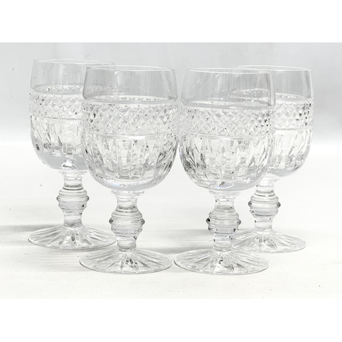 440 - 3 sets of 4 crystal drinking glasses. A set of 4 Tyrone Crystal “Slieve Donard” sherry glasses 9.5cm... 