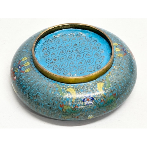 30 - An Early 20th Century Chinese cloisonné enamelled bowl. 14x5cm.