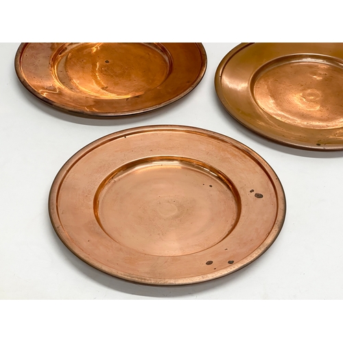 118 - A set of 5 19th Century Victorian copper plates. 28.5cm.