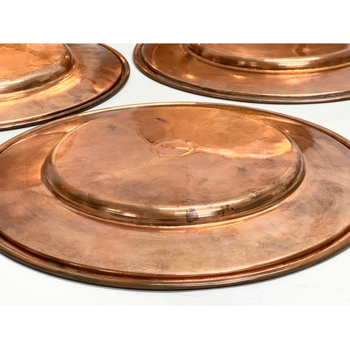 118 - A set of 5 19th Century Victorian copper plates. 28.5cm.