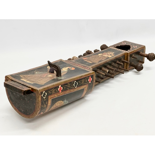 33 - A Mid/Late 19th Century Indian sindhi sarangi/sarangiya langa. West Rajasthan. 57cm