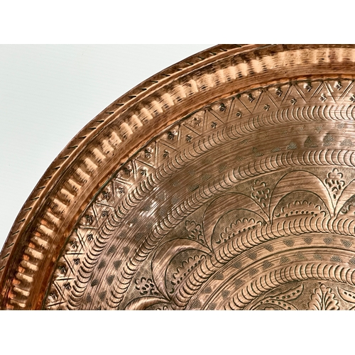 171 - A very large Late 19th/Early 20th Century Moroccan copper tray. 67cm