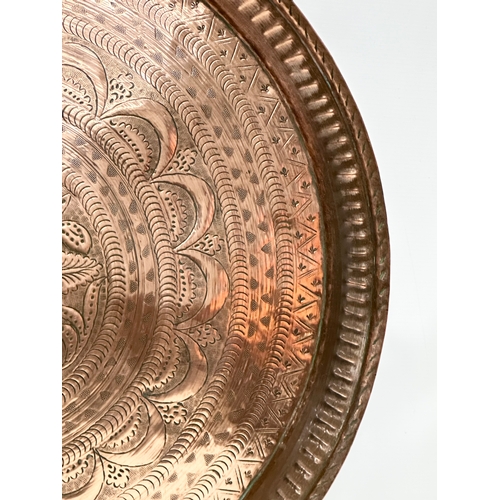 171 - A very large Late 19th/Early 20th Century Moroccan copper tray. 67cm