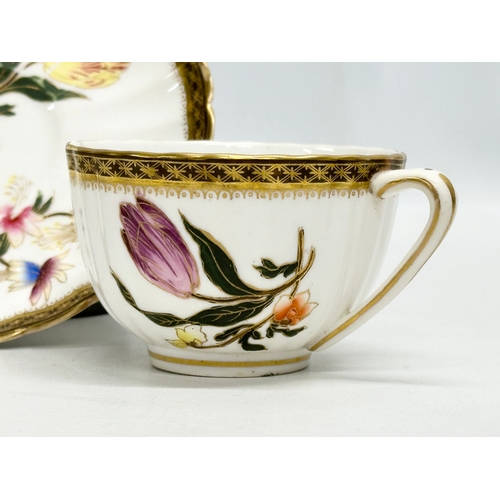 212 - A Late 19th Century Royal Worcester cup and saucer.