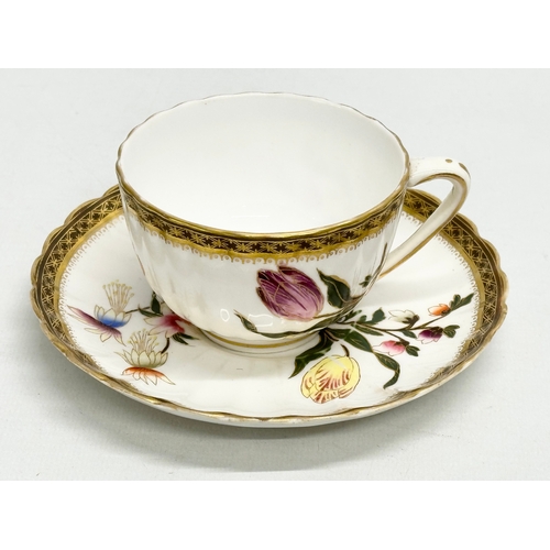 212 - A Late 19th Century Royal Worcester cup and saucer.