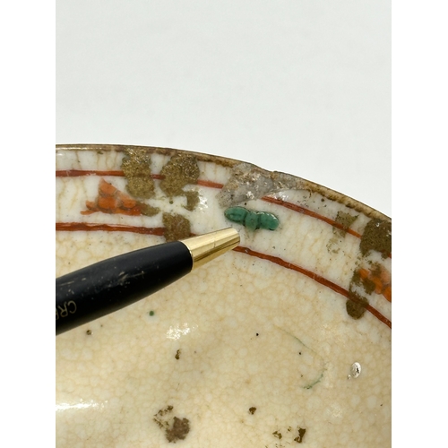 226 - A Late 19th Century Chinese Famille Rose Nanking crackle glazed bowl. 13.5x5cm.