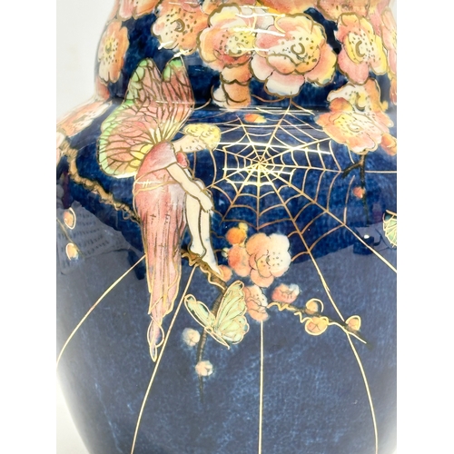 234 - A 1930’s Royal Winton “Fairy & Spiderweb” Roma vase. 14x17cm.