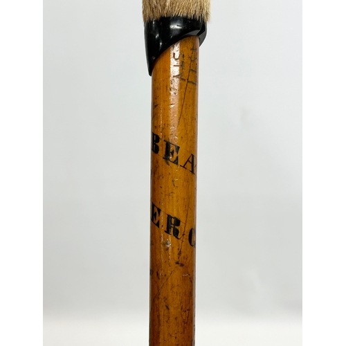 246 - St Beatenberg. A Late 19th/Early 20th Century walking stick. With a chamois horn handle. 100cm